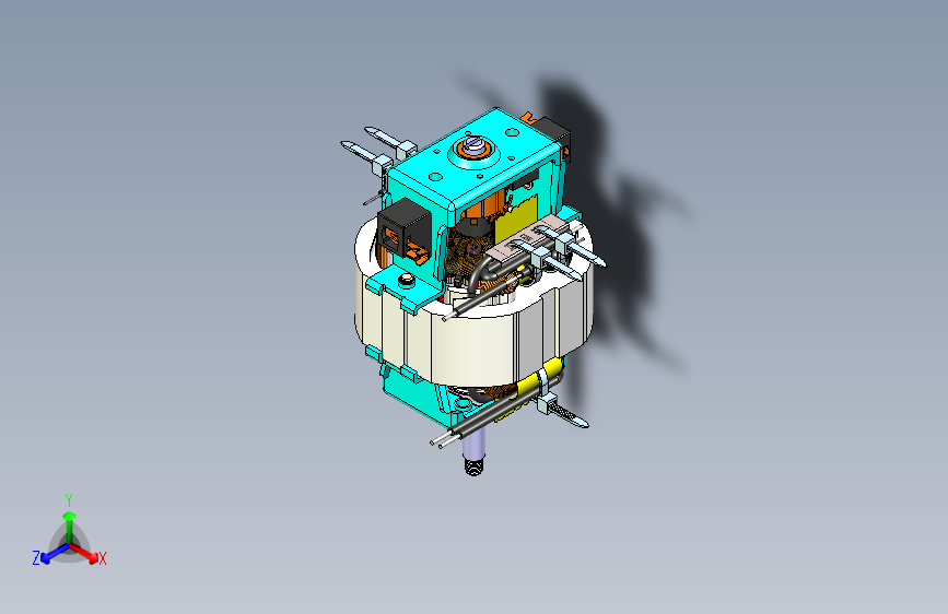 电机内部定子转子结构SW设计
