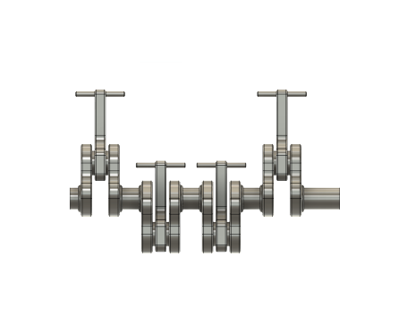 直列式发动机总成-活塞和连杆机构