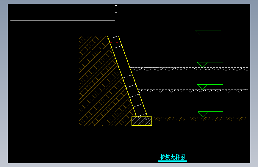 池塘清淤大样及护坡大样图