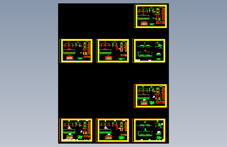 道路防撞墩及防撞栏结构设计施工图纸
