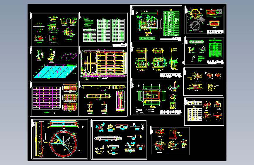 每天5万吨生活污水AAO工艺施工图