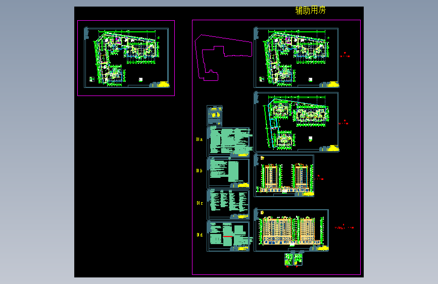 茗都华庭小区单层沿街商铺建筑设计施工图