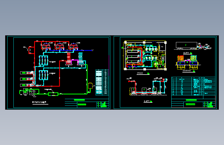 某办公楼制冷机房设计图纸