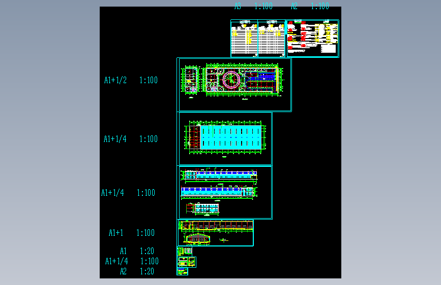 某畜牧60位转盘式挤奶厅挤奶厅建筑工艺方案图