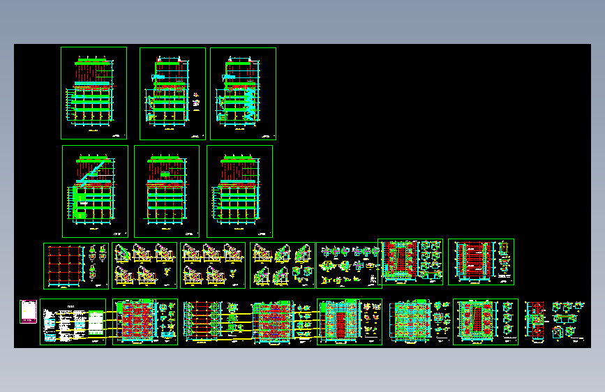 某地BDC多层刚框架上部结构施工图