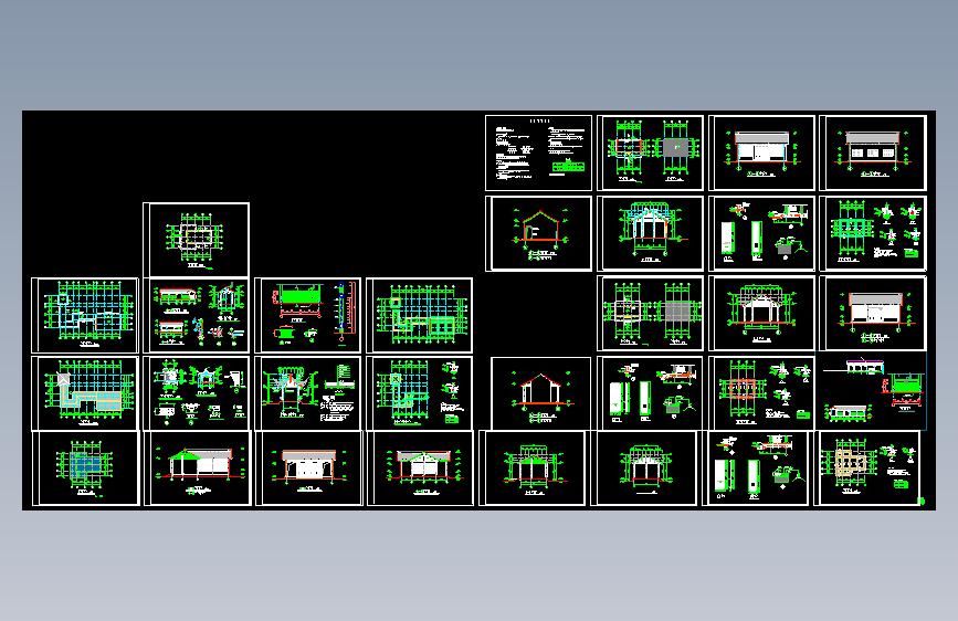 某地区仿古木结构建筑设计CAD施工图(设计说明）