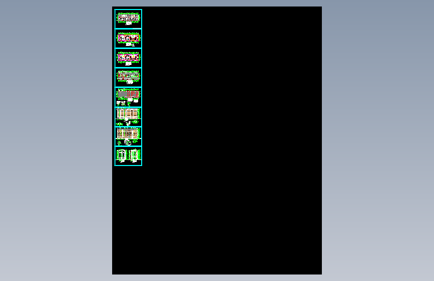 某地一梯两户六层住宅建筑方案设计图