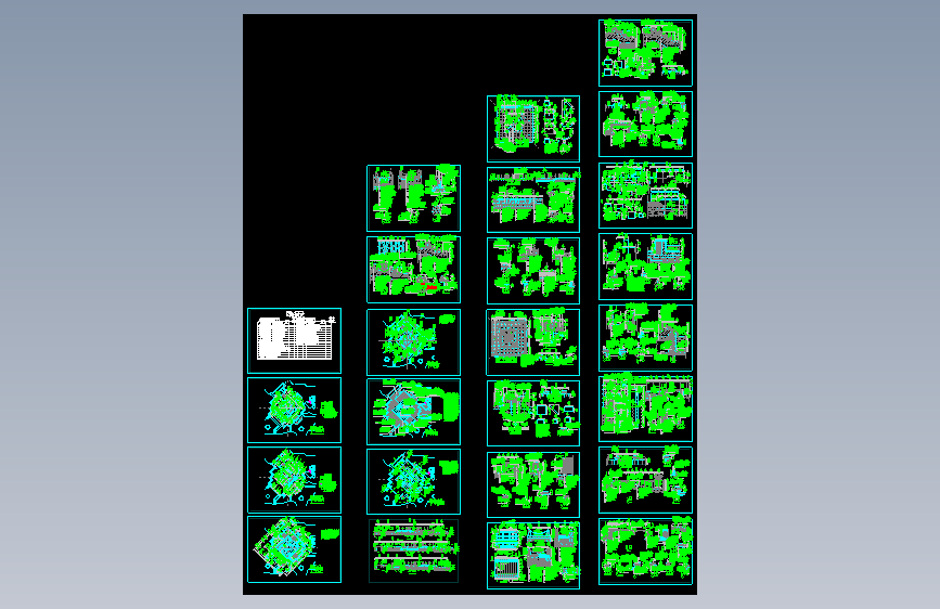 某广场建筑cad施工图（含设计说明）