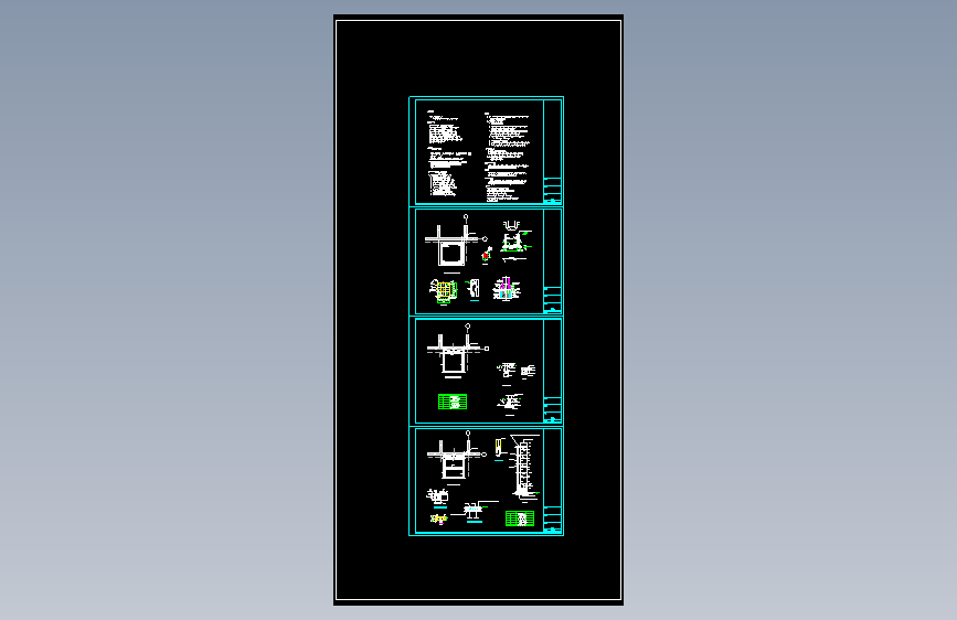 某小区高层住宅楼室外加电梯全套建筑结构设计cad图纸