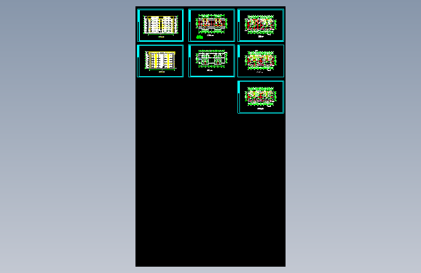 某小区住宅楼房屋建筑施工cad设计方案图纸