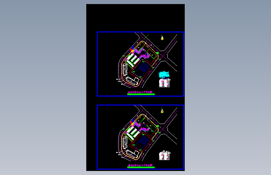 某学校工程装修阶段施工总平面布置图