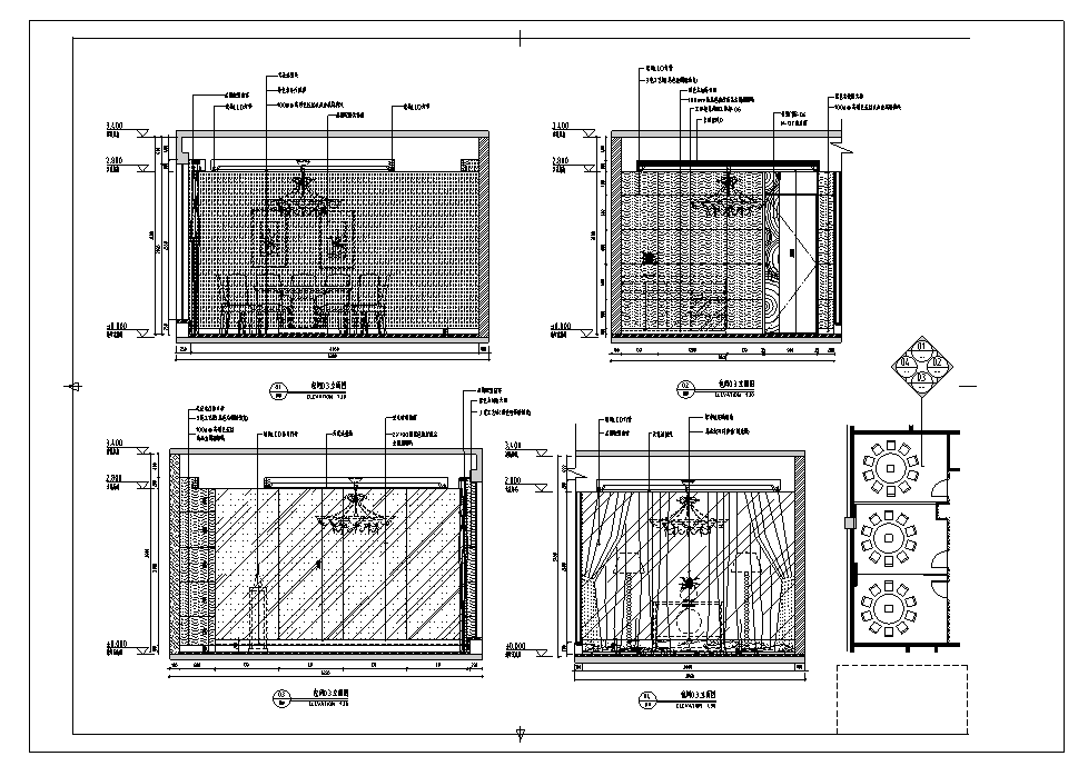 南京水中游火锅店超详细的施工图和效果图