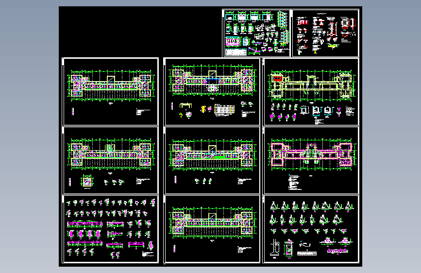 四层条形基础砌体办公楼结构施工图