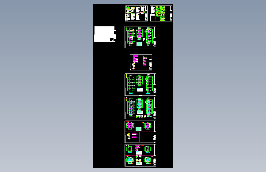 】地上单层框架结构商铺结构设计施工图