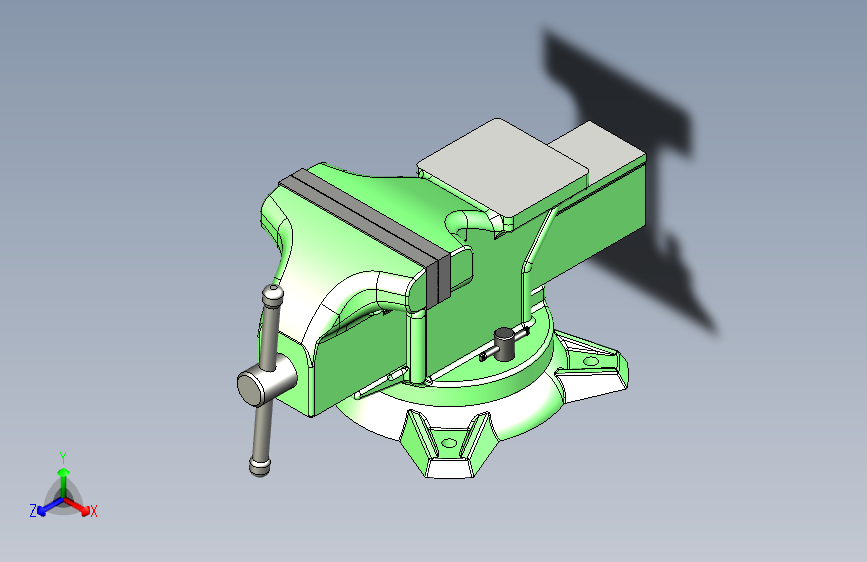 台虎钳的3D设计