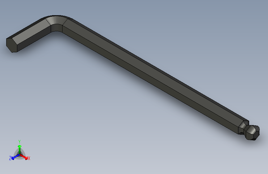 3_8_ 球头六角L形键