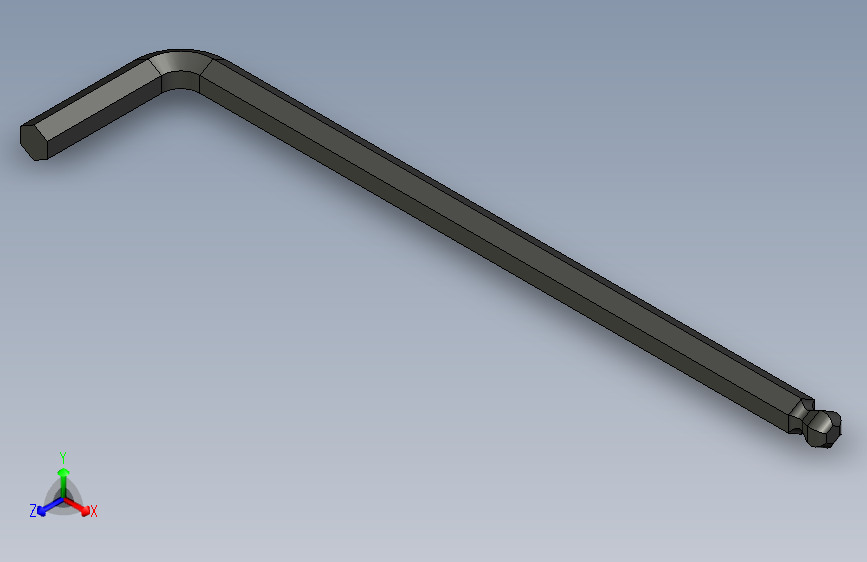 3_16_ 球头六角L形键