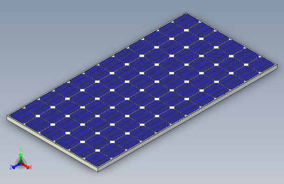 72块太阳能电池的太阳能板