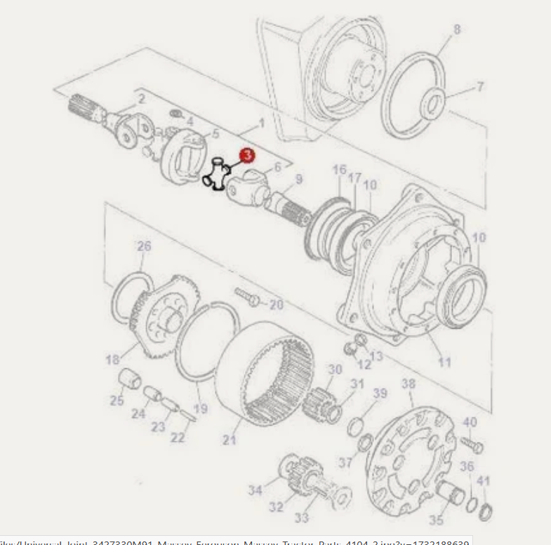 球节连杆 拖拉机 玛西·费格森