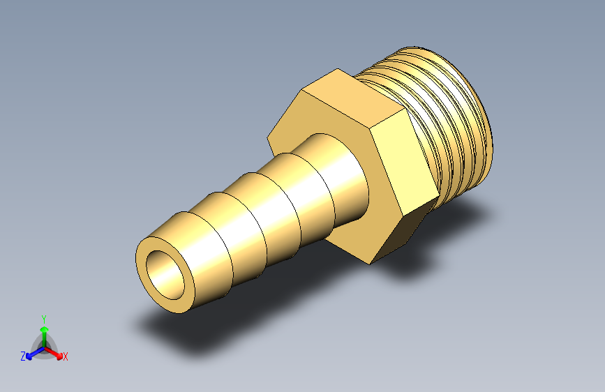 G1_4_ 转 8mm (外径) _ 4.5mm (内径) 软管接头