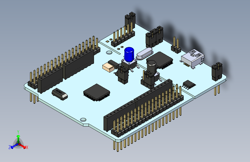 NUCLEO-F411RE CAD模型