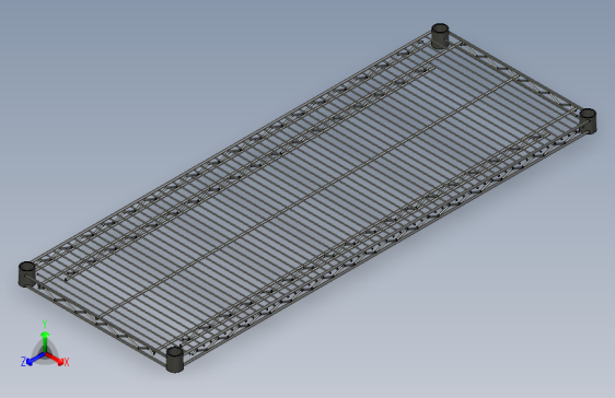 ULINE 48x18英寸金属架