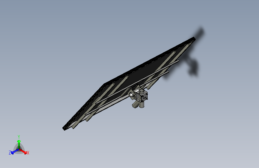 带可调节支架的太阳能板