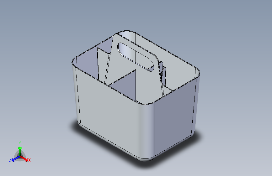带手柄的塑料收纳箱 200x150x150