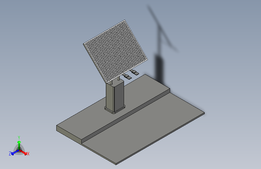 带太阳能板的自动售货机