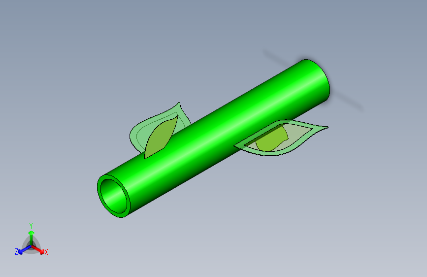 带叶子的太阳能树杆