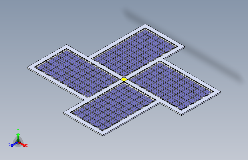 带移动水平轴的太阳花