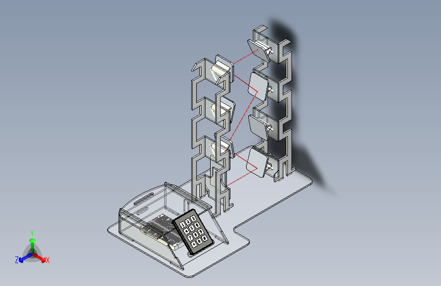 激光安全报警器 (SOLIDWORKS)