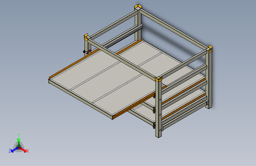 伸缩式托盘车 - 伸缩式托盘架