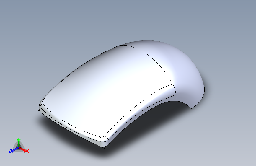 鼠标半成品顶部外壳细节