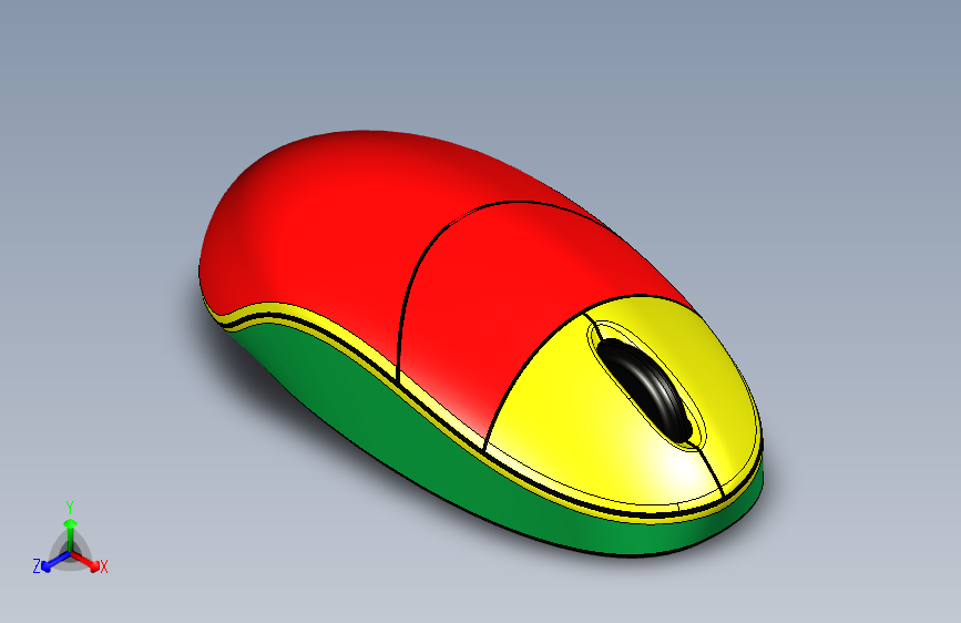 鼠标外壳-表面建模