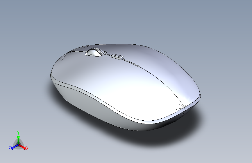 鼠标由表面处理设计