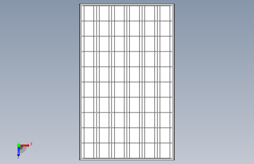 太阳能板 _ 太阳能组件 俯视图