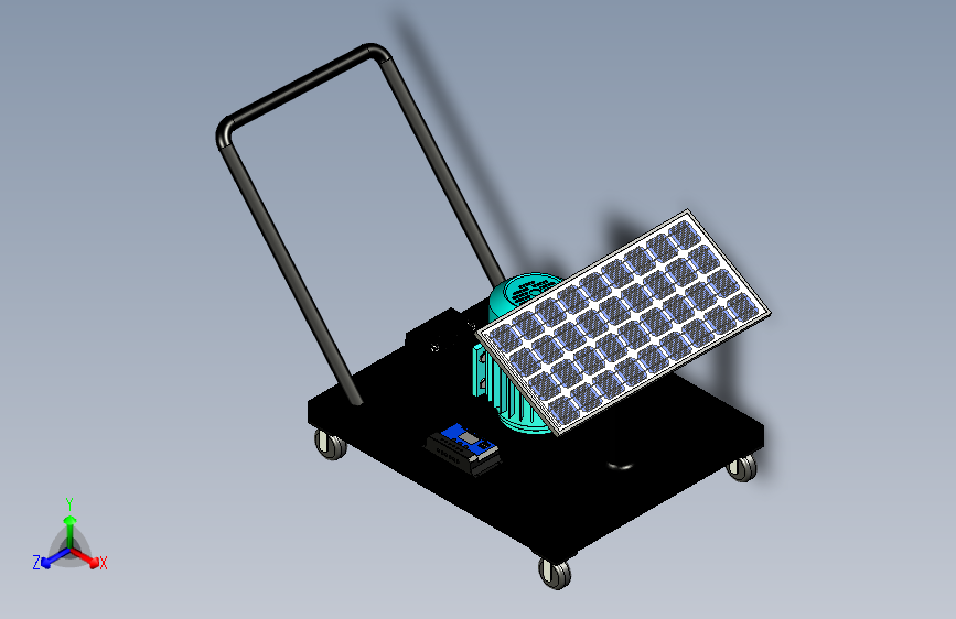 太阳能板割草机