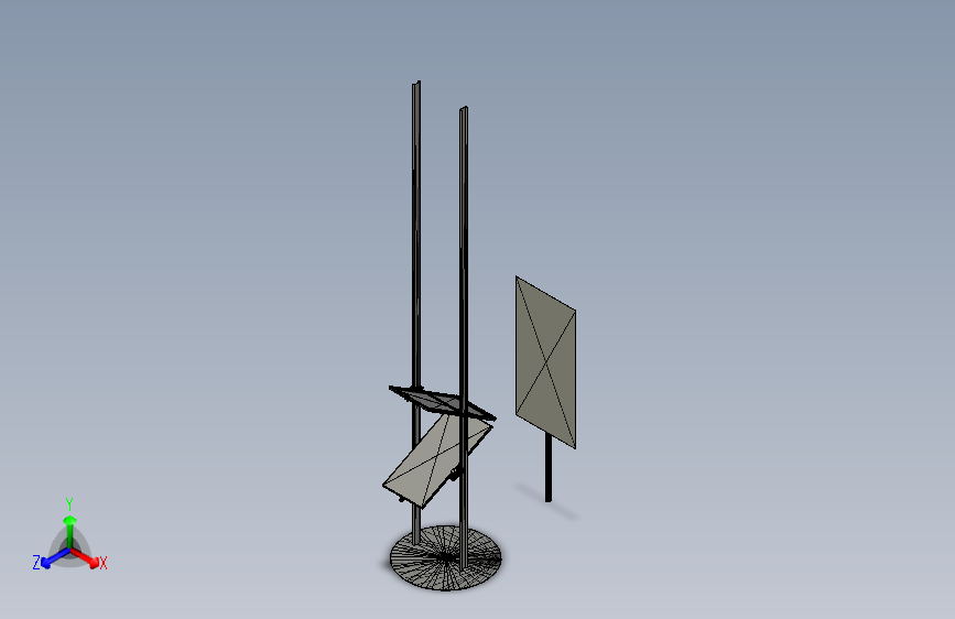 太阳能板杆组件 (1)
