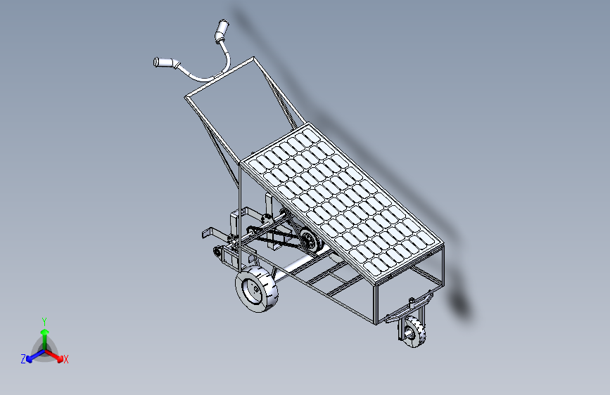 太阳能动力耕耘机