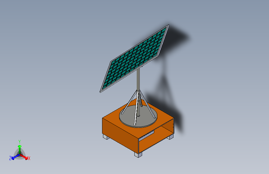 太阳能跟踪器（通过伺服控制三轴）
