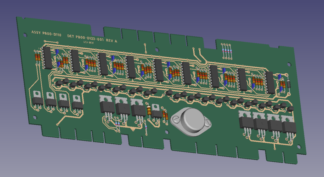 用于Gottlieb System 1游戏带有额外保护二极管的已使用REV A板