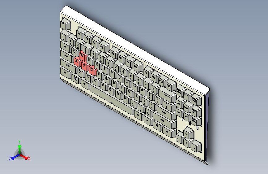 无数字小键盘电脑键盘全尺寸