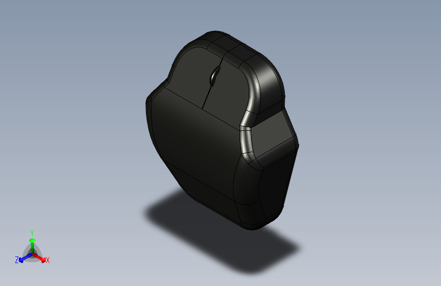 无线鼠标实体模型