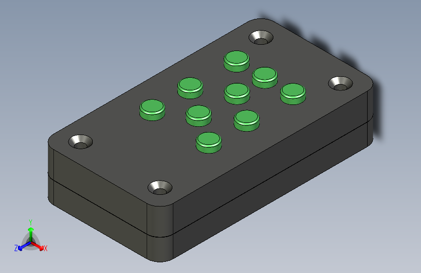 用于数控机床的可打印键盘。