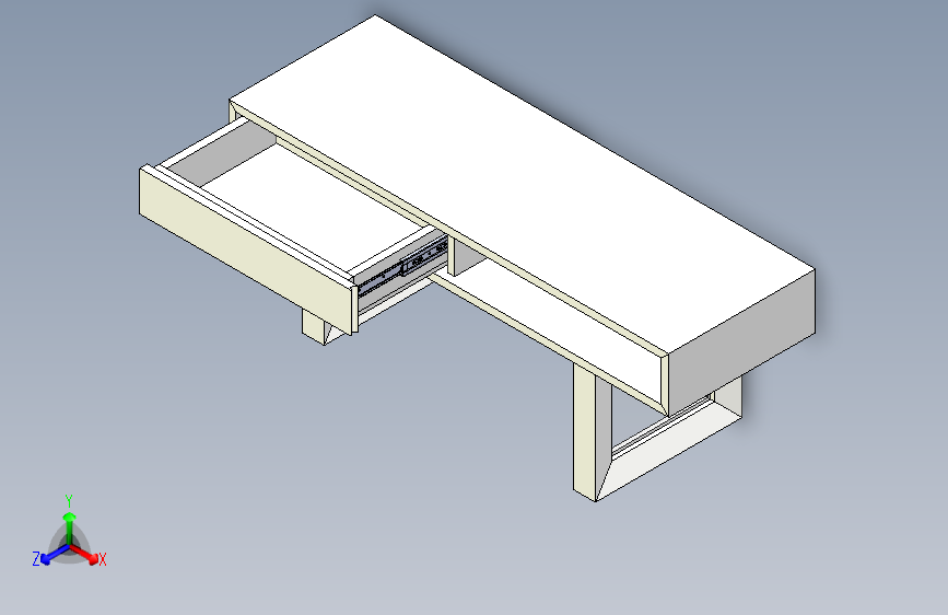 中心桌 一边抽屉