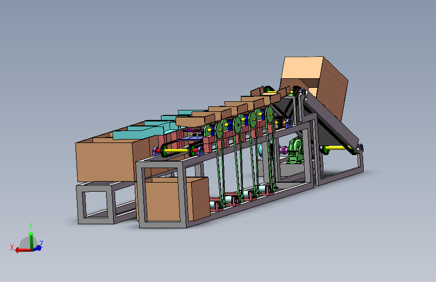 水果分选机水果分类装置+瓜果分拣机SolidWorks三维模型CAD图