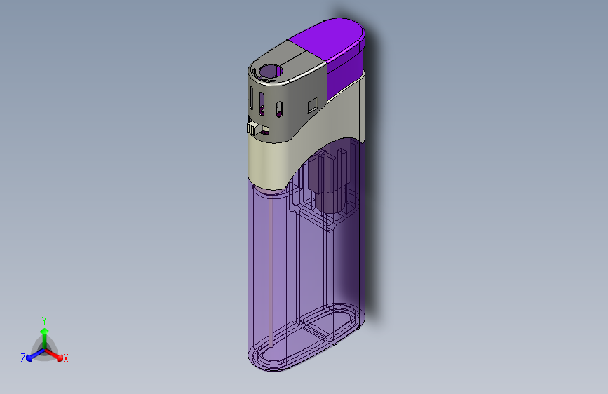 （原创）打火机的三维图