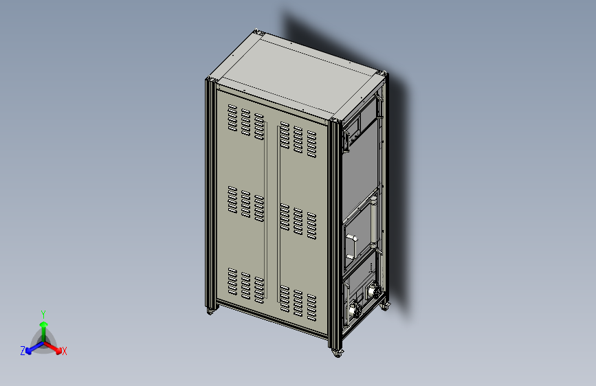 15kv浪涌机柜，50格病历夹，手动档案密集架 01