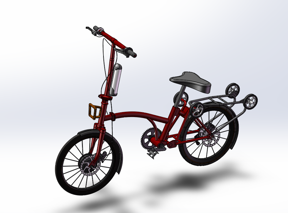 折叠自行车sw三维图 --1443050--100